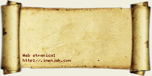 Mia Damnjanović vizit kartica